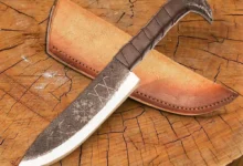 Viking Handmade Kukri-Knife | Damascus Steel Folding Knife Gift Item